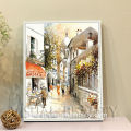 Modern Custom Street Scene Oil Painting On Canvas